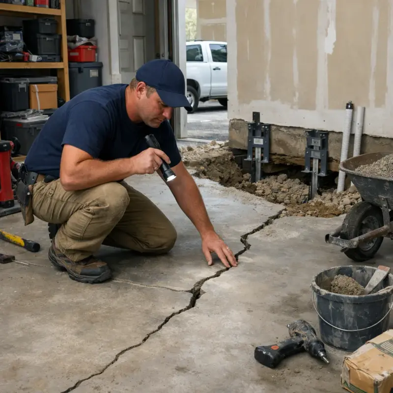 Foundation Settling Repair Woodbridge