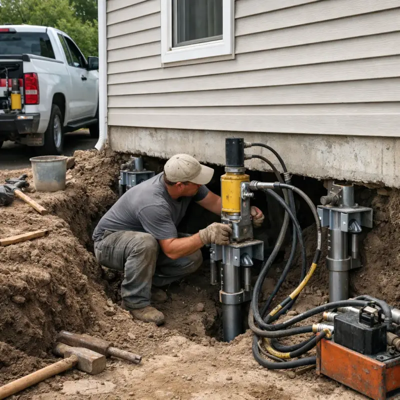 Helical Pier Installation Woodbridge